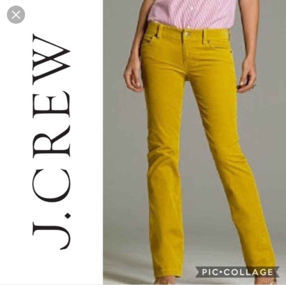 J. Crew Mustard Yellow Women's Corduroy Pants